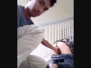 Desi school college girl gets nailed in