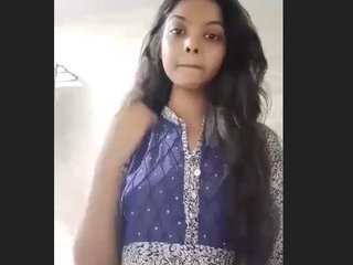 Youthful lady takes a tub in the shower