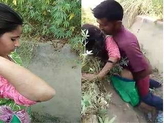 Outdoor orgy inbetween a desi village