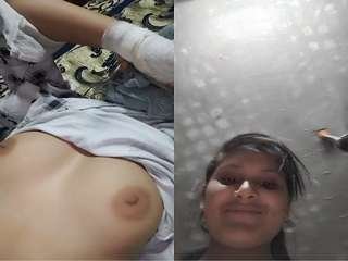 Couple's private moment with condoms in