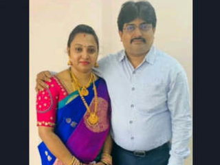Observe a Tamil wife take a tub in this