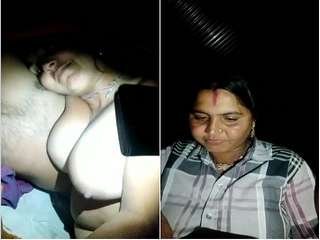Desi couple's romantic night in with