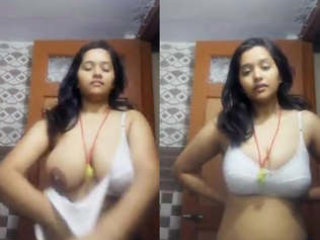 Indian damsel with phat funbags and