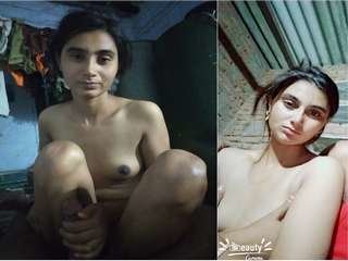 Desi wifey from the countryside wanks