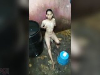 Desi teenager takes bare selfies in