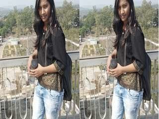 Off the hook flick of adorable Indian