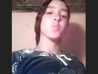 Youthful woman with small mammories and