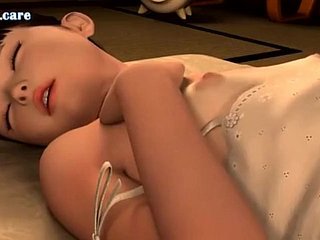 One fleshy hentai nymph gets naughty in