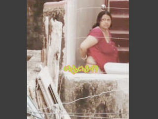 Desi housewife caught in the action