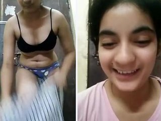 Lovely Indian girl strokes with frigs